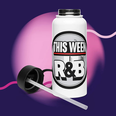 This Week In R&B/ Stainless steel water bottle with a straw lid