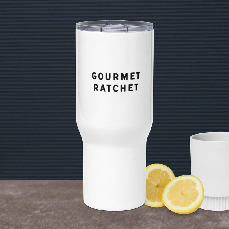 Gourmet Ratchet - Travel mug with a handle