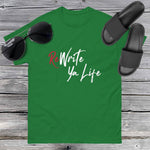 ReWrite Ya Life (Dark Colors) White Print Tee