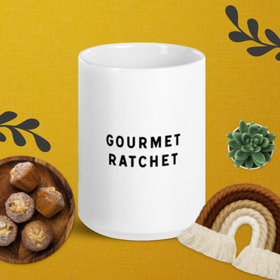 Gourmet Ratchet - White glossy mug